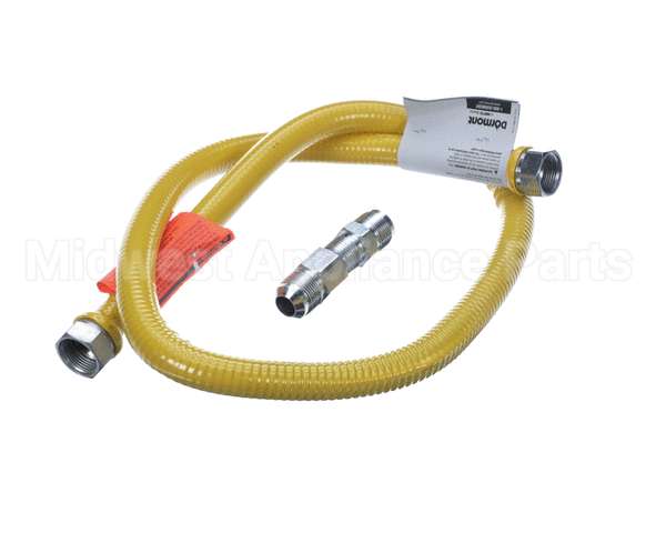 1650NPFS48 Dormont Stationary Gas Connector, 1/2 Dia., 48 L