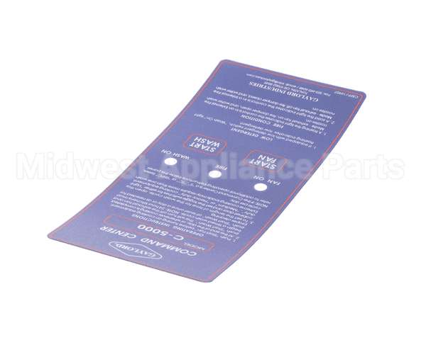 16907 Gaylord C-5000 Mylar Faceplate