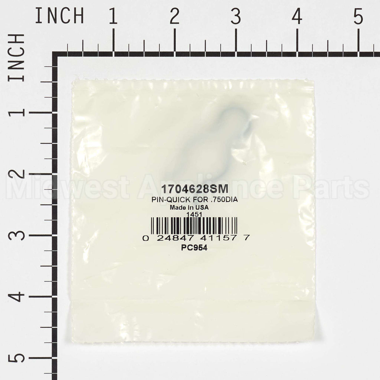 1704628SM Briggs & Stratton Pin-Quick For .750Dia