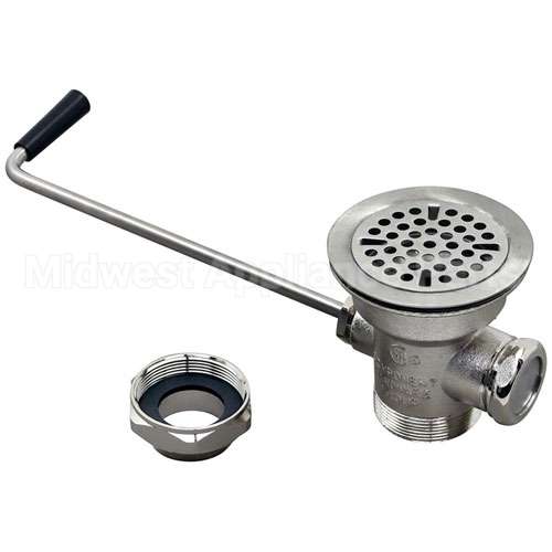 1710-1015-1000 Compatible Standard Keil Waste Drain - 3" Sink Opening, Twist