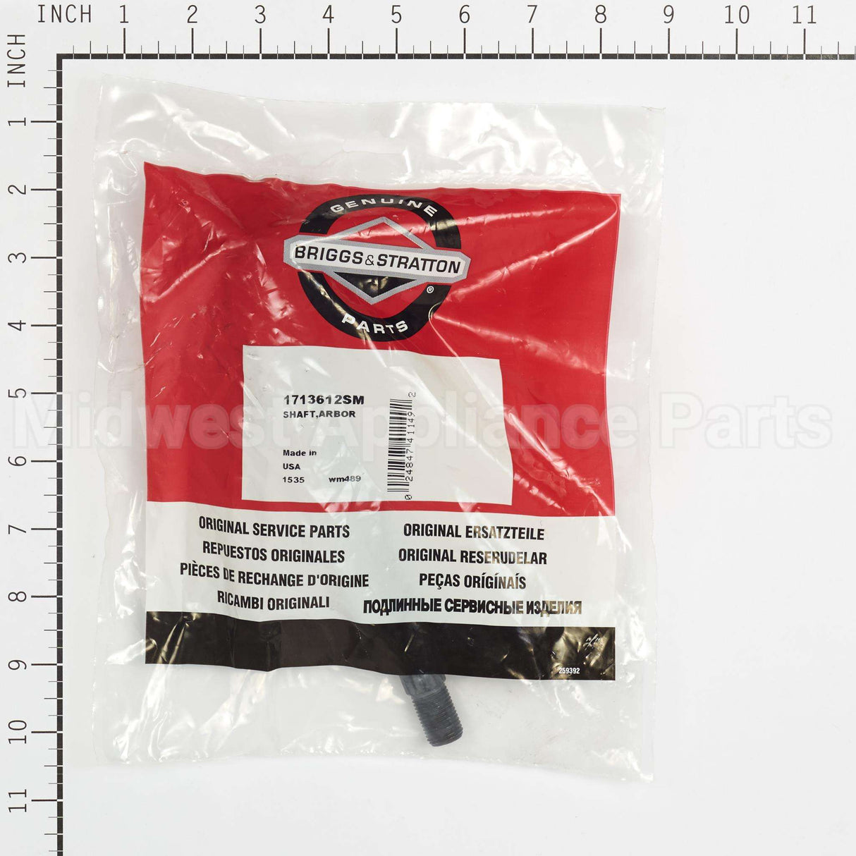 1713612SM Briggs & Stratton Shaftarbor