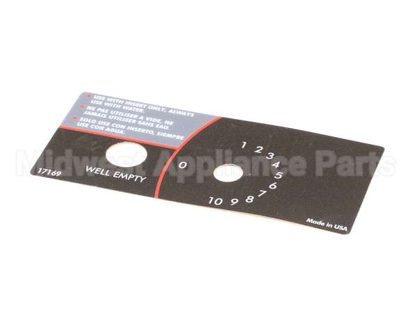 17169-1 Vollrath Label Control