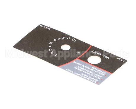 17169-1 Vollrath Label Control