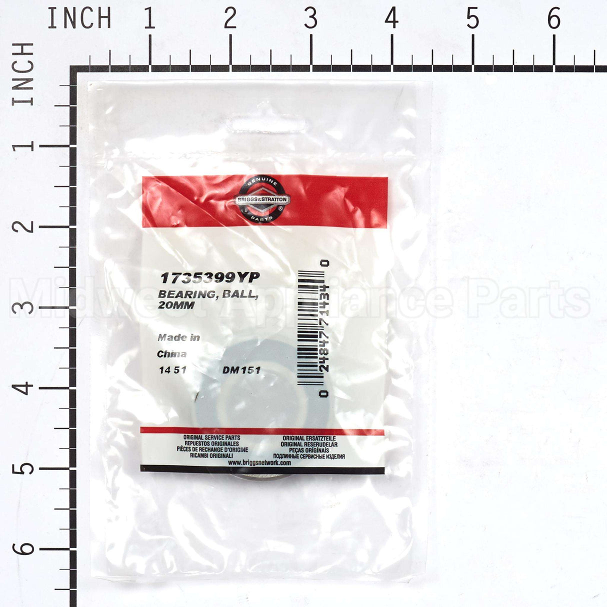 1735399YP Briggs & Stratton Bearing Ball 20Mm