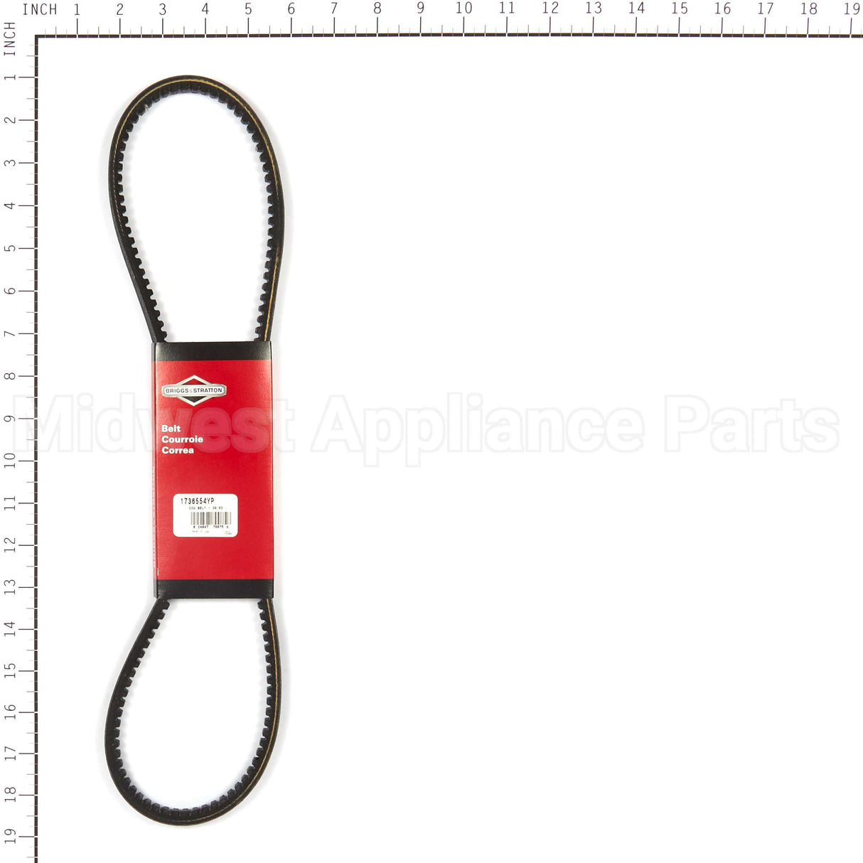 1736554YP Briggs & Stratton Cog Belt - 39.62