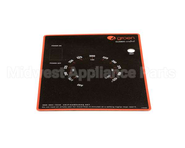 175046 Groen Overlay, Braising Pan, Manual