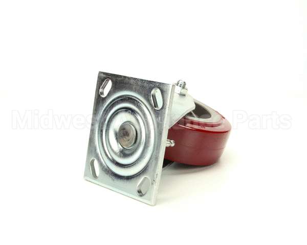 18301-6214 Carter Hoffmann 6" Swivel Red Poly -Cw-