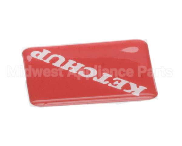 19-420-0002 Wunder-Bar Domed Label - Ketchup