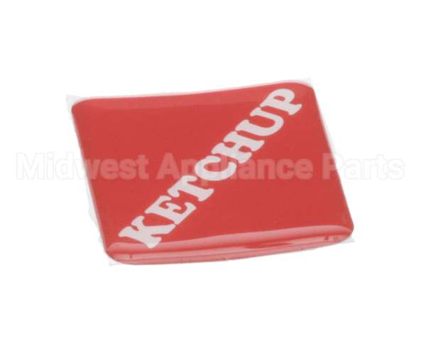 19-420-0002 Wunder-Bar Domed Label - Ketchup