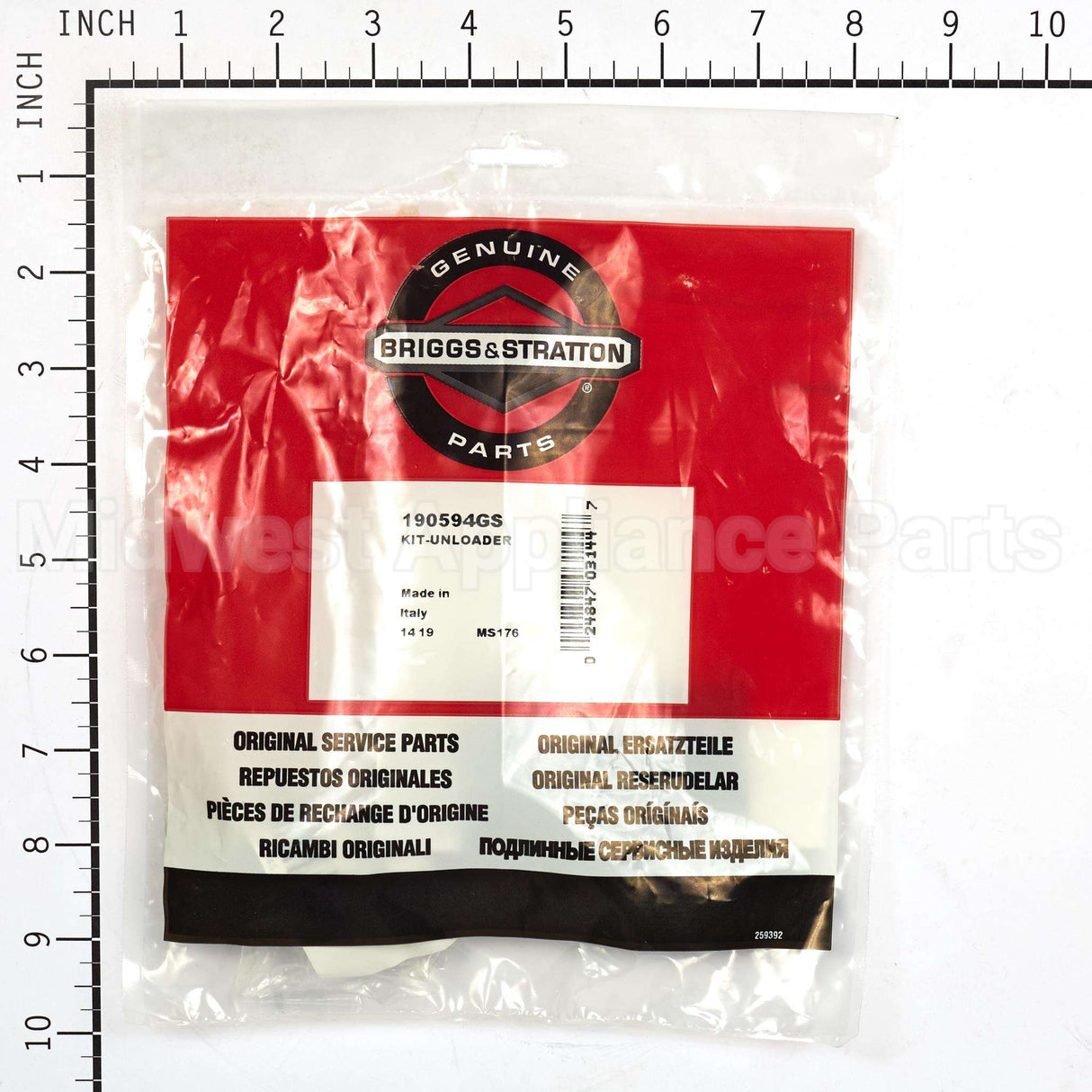 190594GS Briggs & Stratton Kit-Unloader