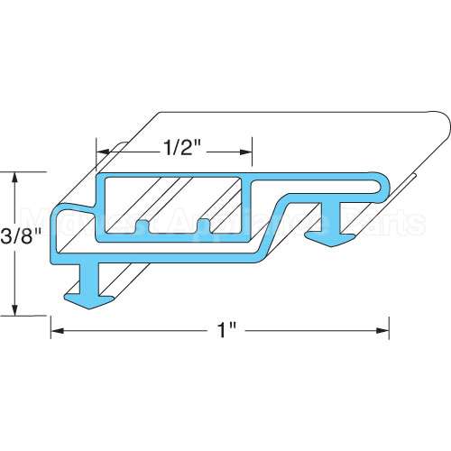 20-11389-0003 Compatible Anthony Door Gasket 25-1/4W X 70L Od