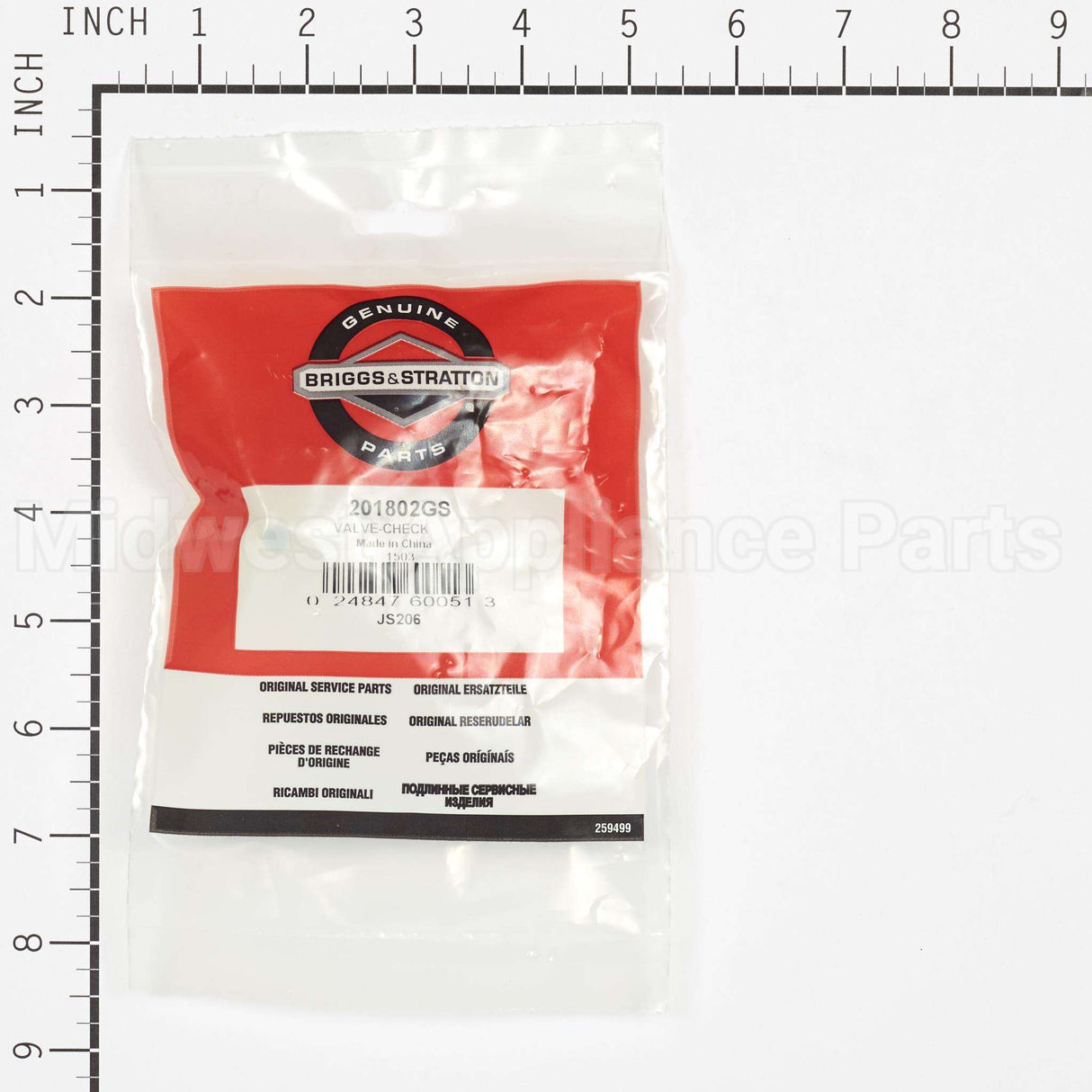 201802GS Briggs & Stratton Valve-Check