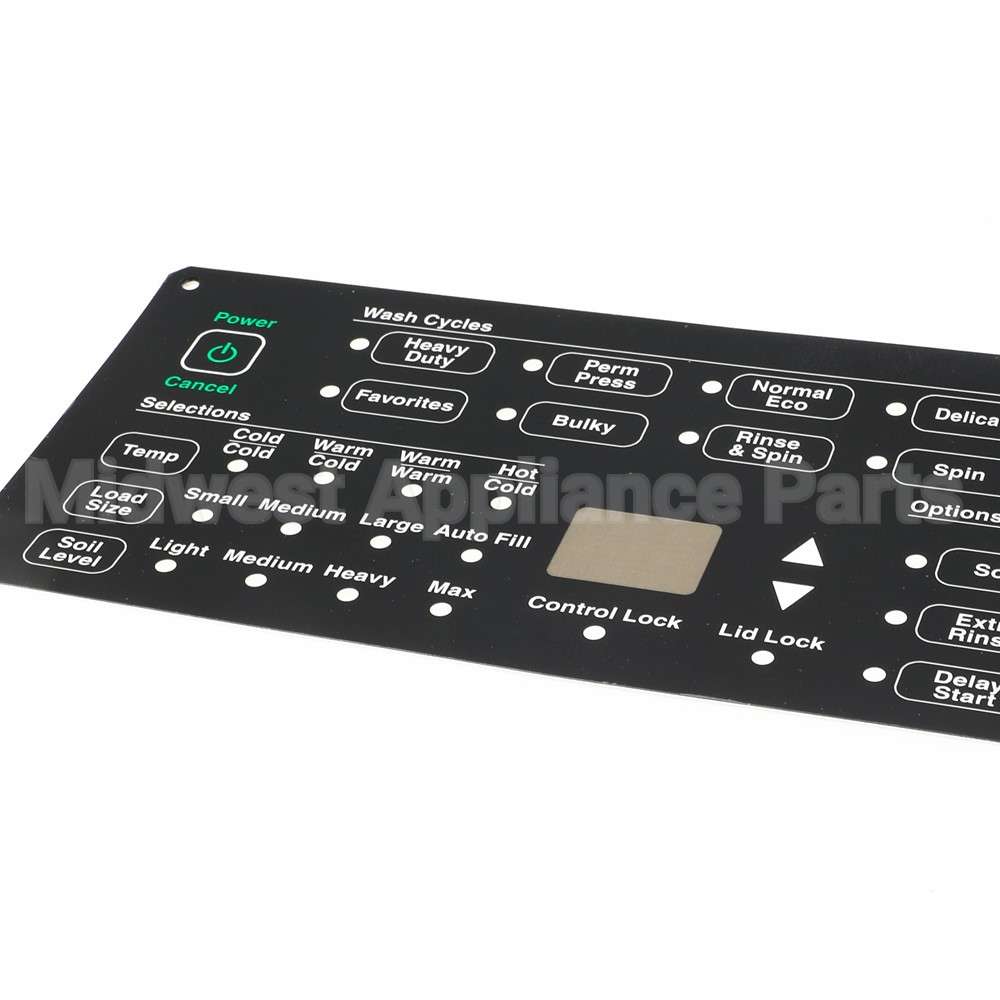 204404 Speed Queen Overlay,Control Tlw Rc H4 Hec Black