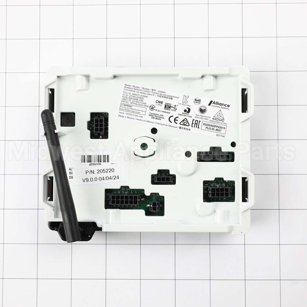 205309 Speed Queen Assy,Tlw 7 Seg Comm Control W/ Inst