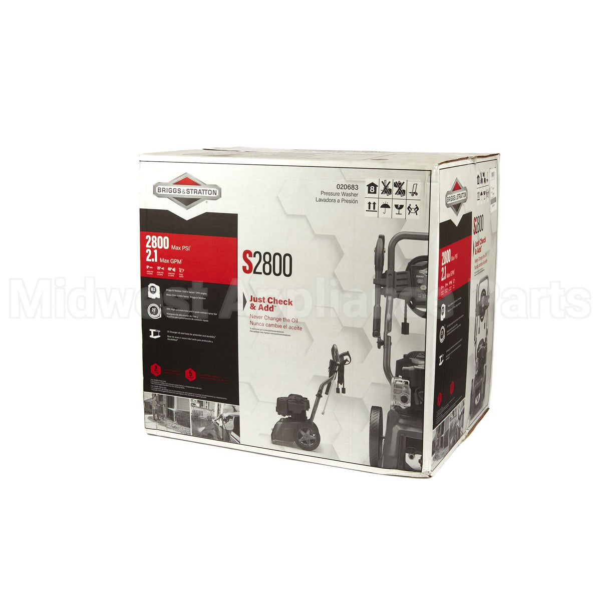 20683 Briggs & Stratton B&S 2800 Psi 2.1 Gpm Vspw -