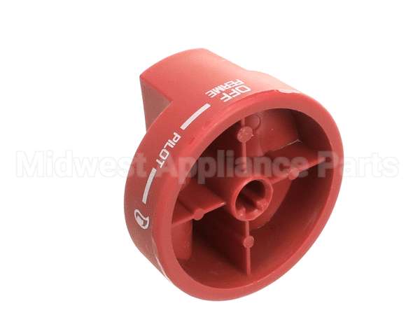 2090 Crown Verity Knob Pilot Round, Red