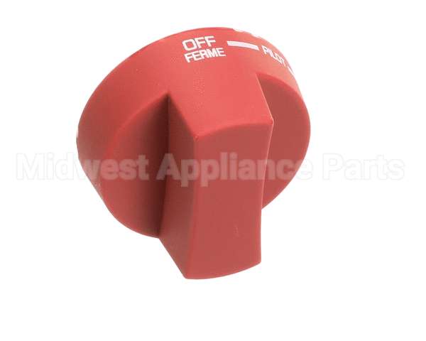 2090 Crown Verity Knob Pilot Round, Red