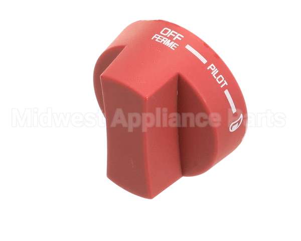 2090 Crown Verity Knob Pilot Round, Red