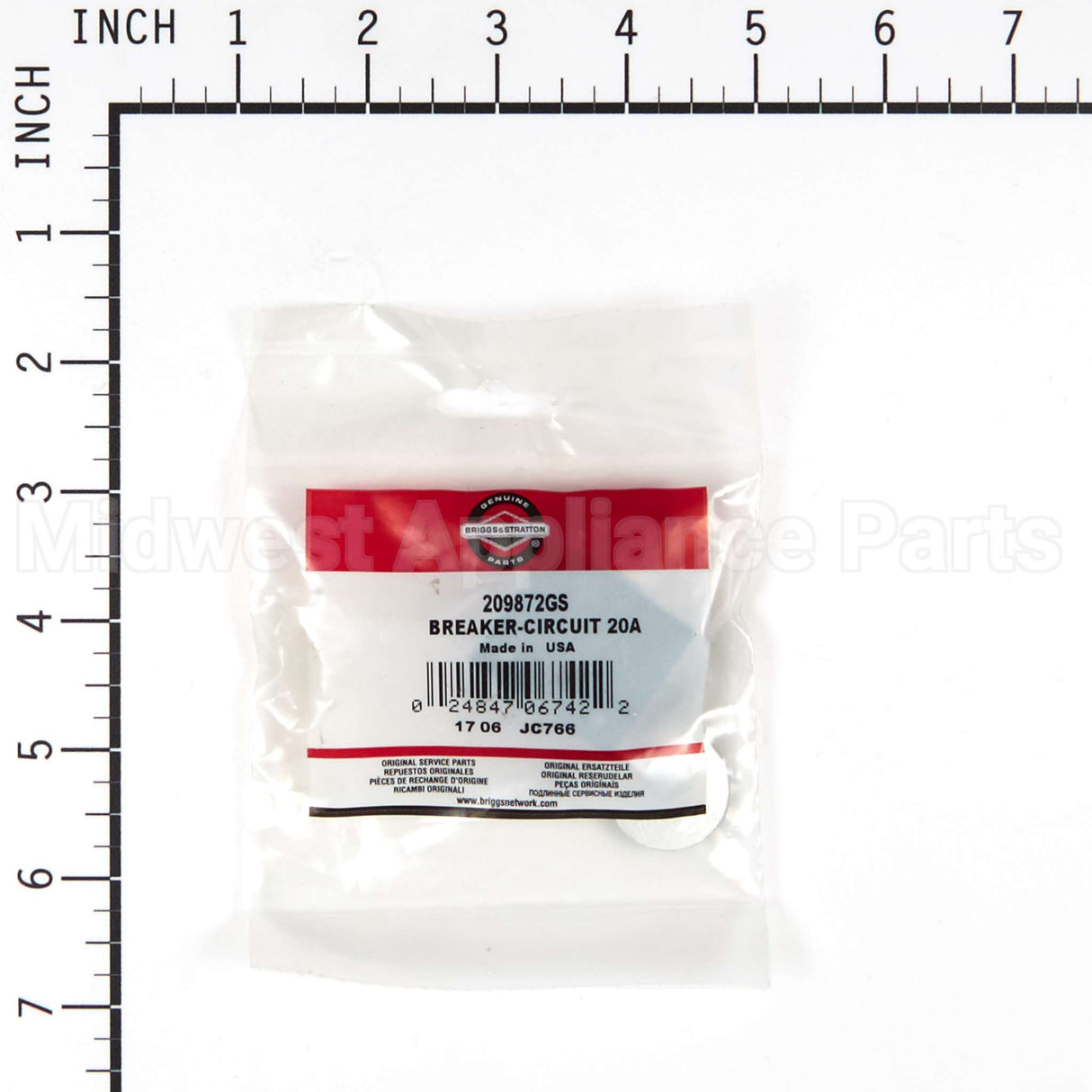 209872GS Briggs & Stratton Breaker-Circuit 20A