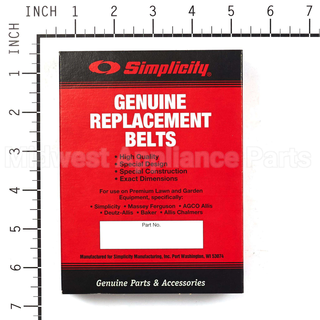 2103279SM Briggs & Stratton Belt Jacket 4.000 X