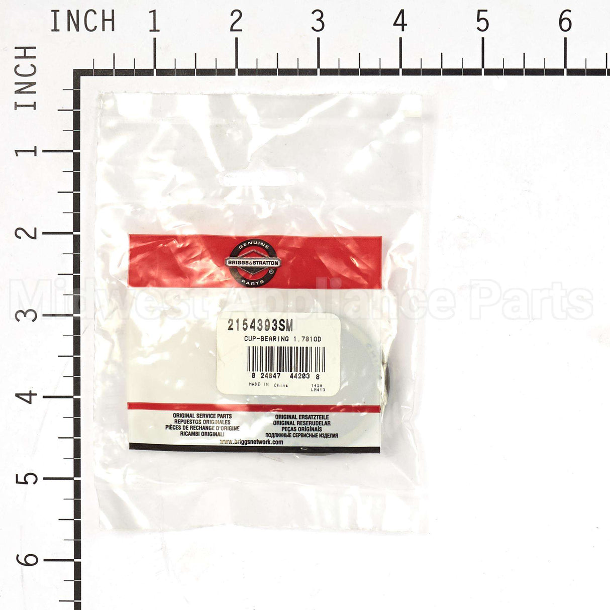2154393SM Briggs & Stratton Cup-Bearing 1.781Od