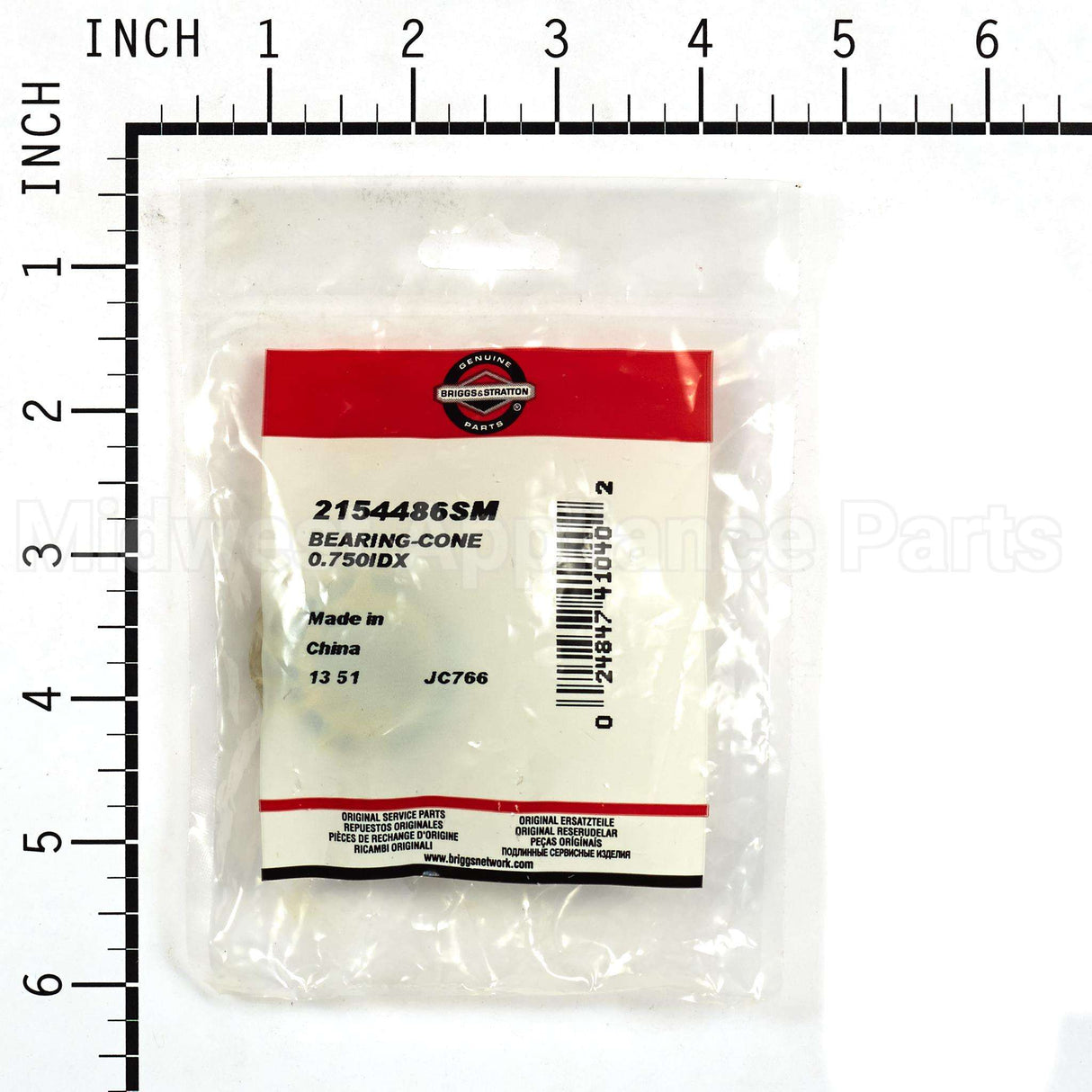 2154486SM Briggs & Stratton Bearing-Cone 0.750Idx