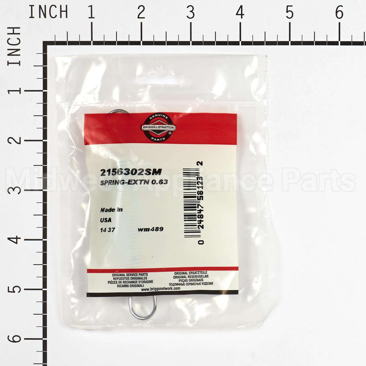 2156302SM Briggs & Stratton Spring-Extn 0.63