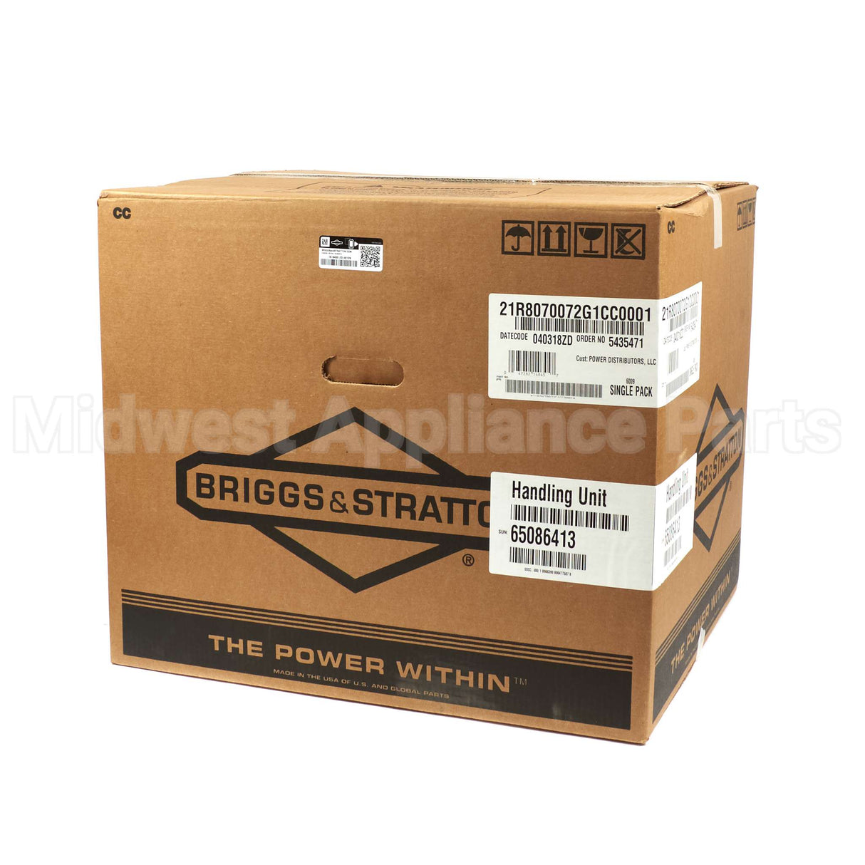 21R807-0072-G1 Briggs & Stratton Engine Packed Single Carton
