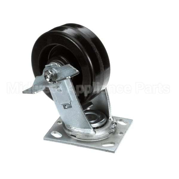 22290-0009 Compatible Middleby Caster, Swvl W/Brake Fla T Plate