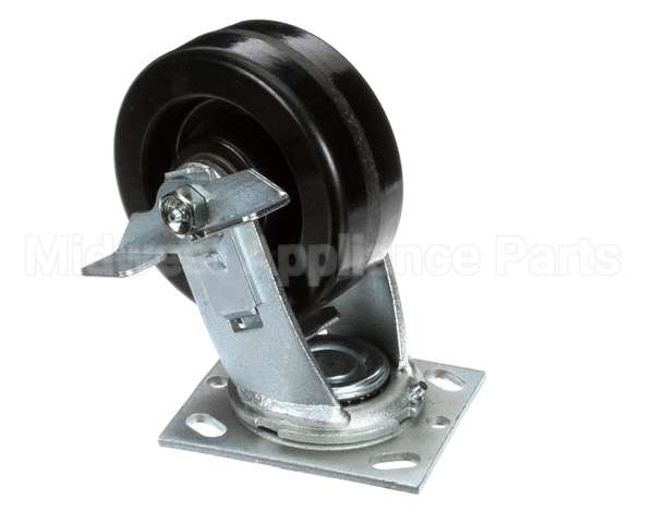 22290-0009 Middleby Caster,Swivel W/Brake Flat Plate