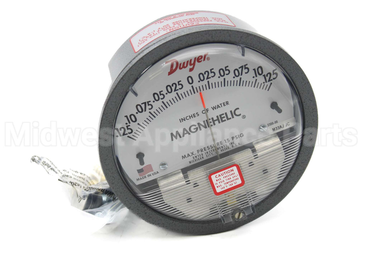 2300-00 Dwyer Instruments -.125/0/.125" Magnehelic Gauge