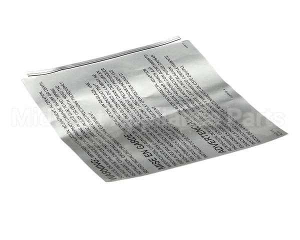 23376 Ultrafryer Decal, Warning -Improper Insta