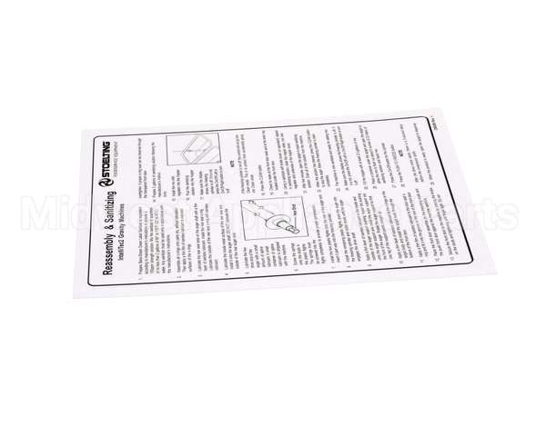 236059 Stoelting Cleaning Card; O231