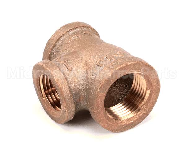 250102 Market Forge Tee Brass 3/4X1/2X1/2