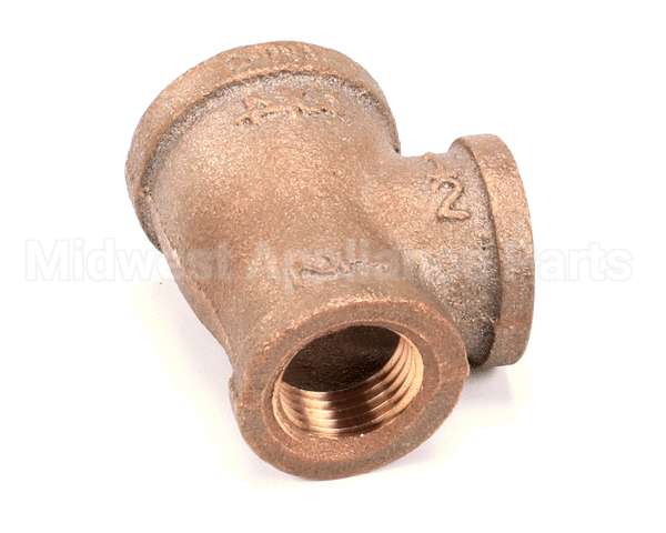 250102 Market Forge Tee Brass 3/4X1/2X1/2