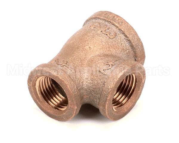 250102 Market Forge Tee Brass 3/4X1/2X1/2