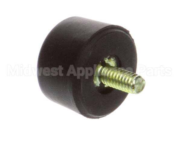 25137.0002 Bunn Foot,Blk Sbr-.75Odx.48Ht 8-32