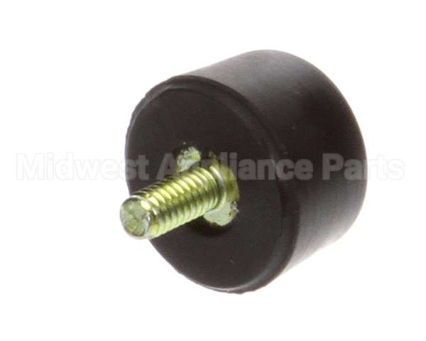 25137.0002 Bunn Foot,Blk Sbr-.75Odx.48Ht 8-32