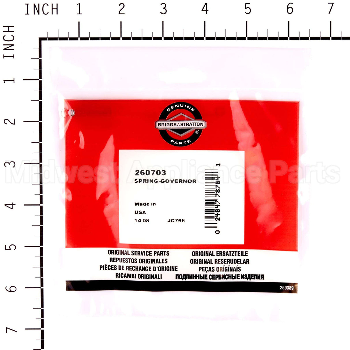 260703 Briggs & Stratton Spring-Governor