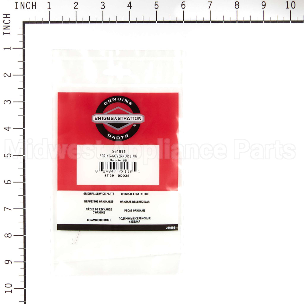 261911 Briggs & Stratton Spring-Governor Link