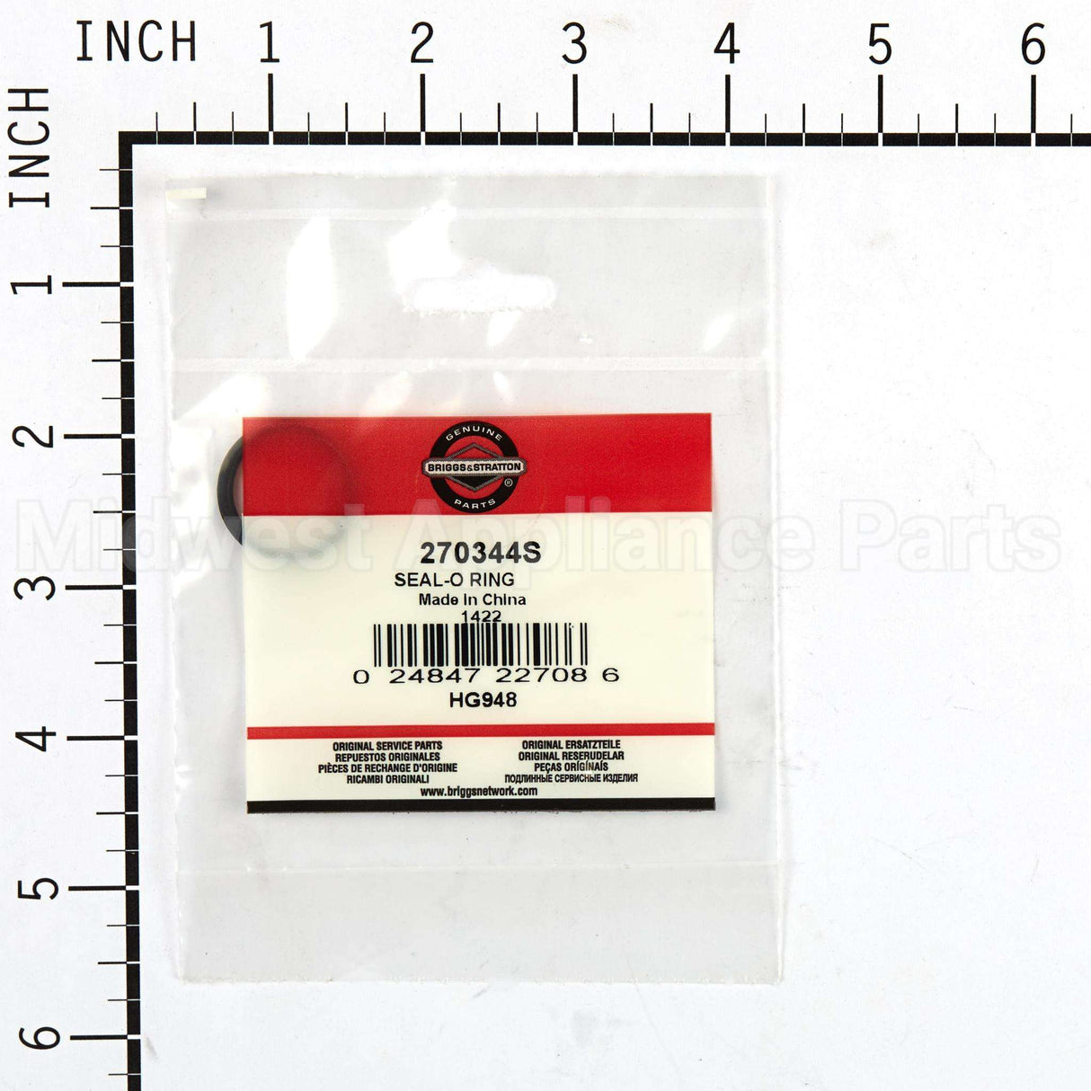 270344S Briggs & Stratton Seal-O Ring