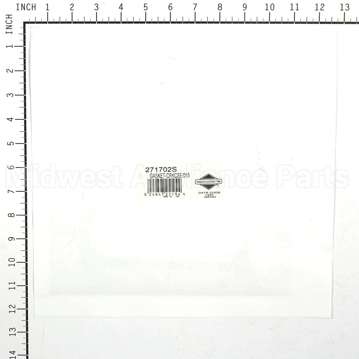 271702S Briggs & Stratton Gasket-Crkcse/015
