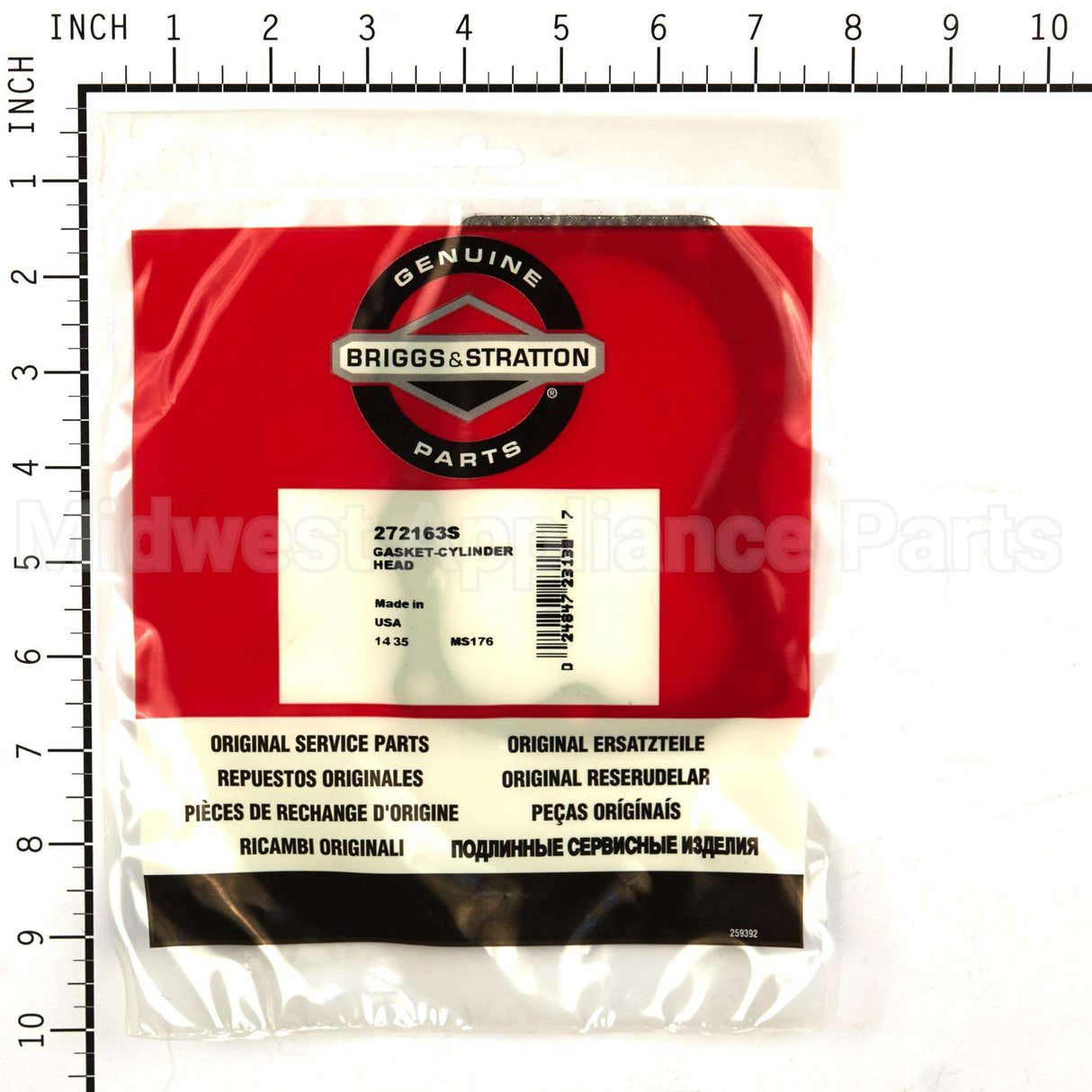 272163S Briggs & Stratton Gasket-Cylinder Head