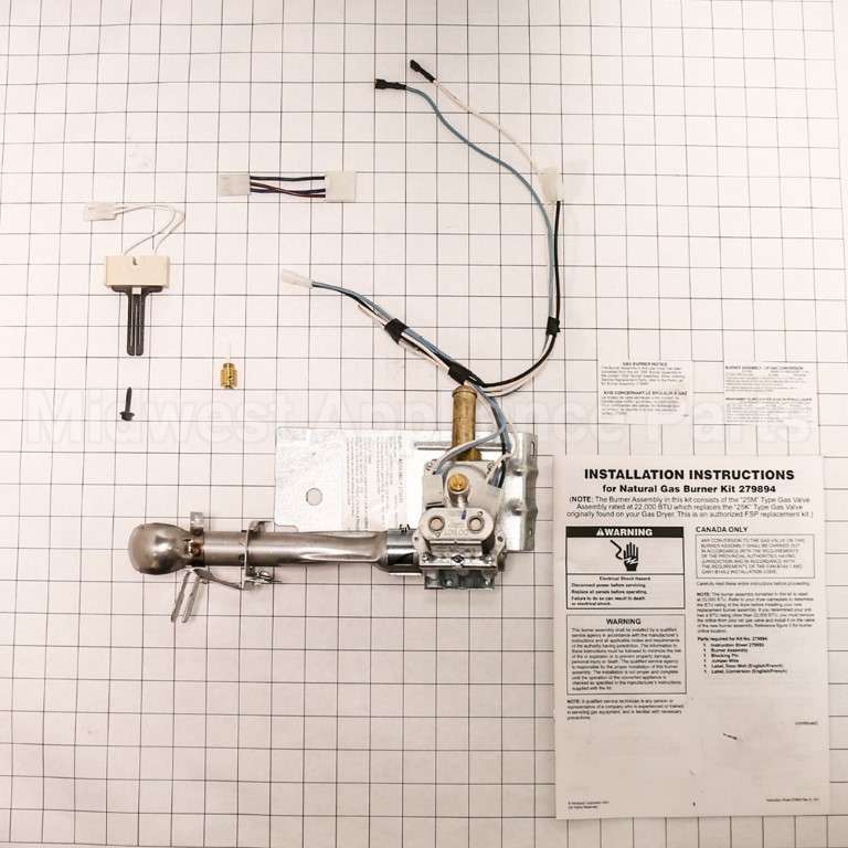 279894 Whirlpool Burner-Gas