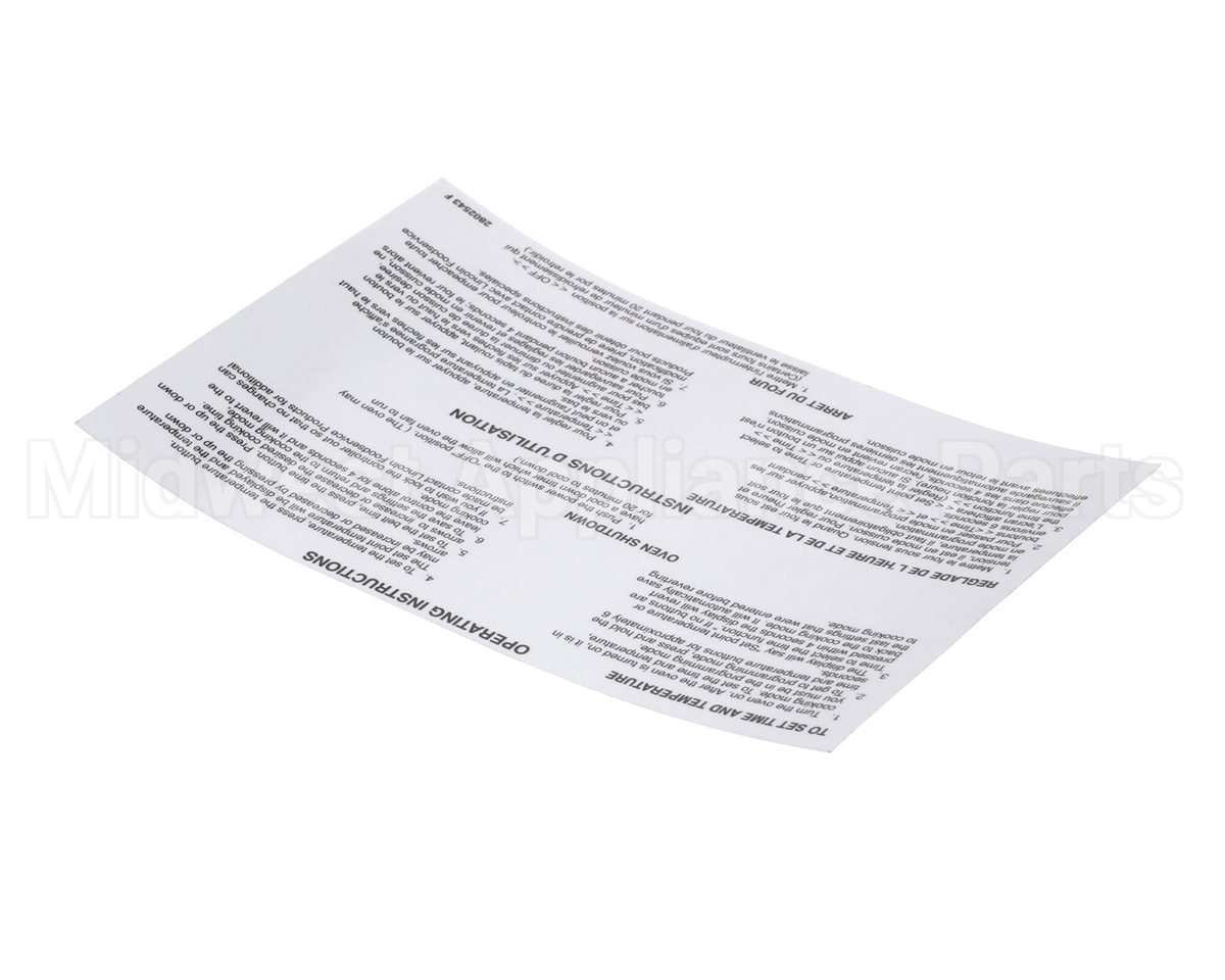 2802543 Lincoln Label Oper 2''Gas