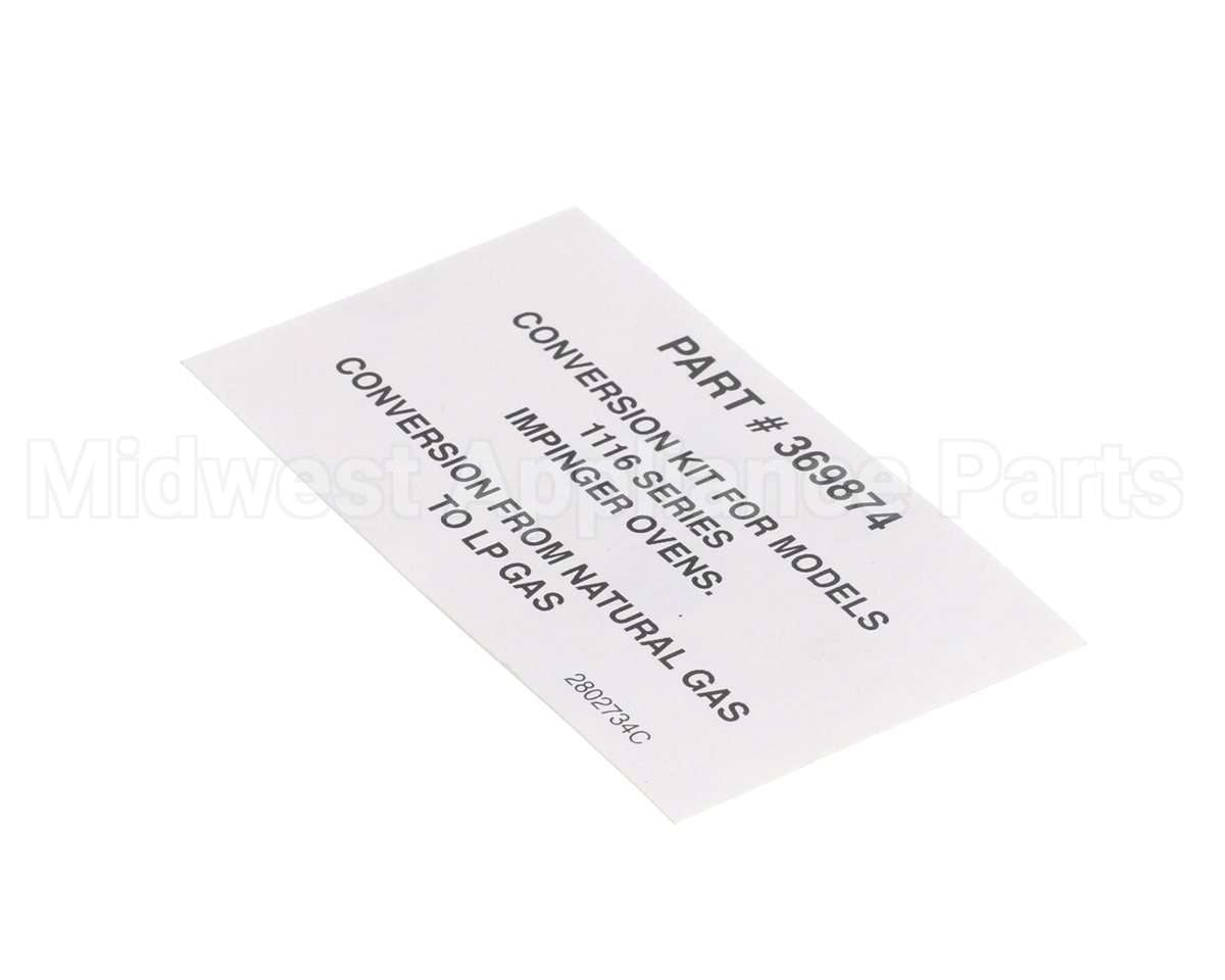 2802734 Lincoln Label Box 369874 Kit