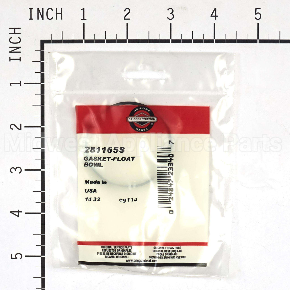 281165S Briggs & Stratton Gasket-Float Bowl