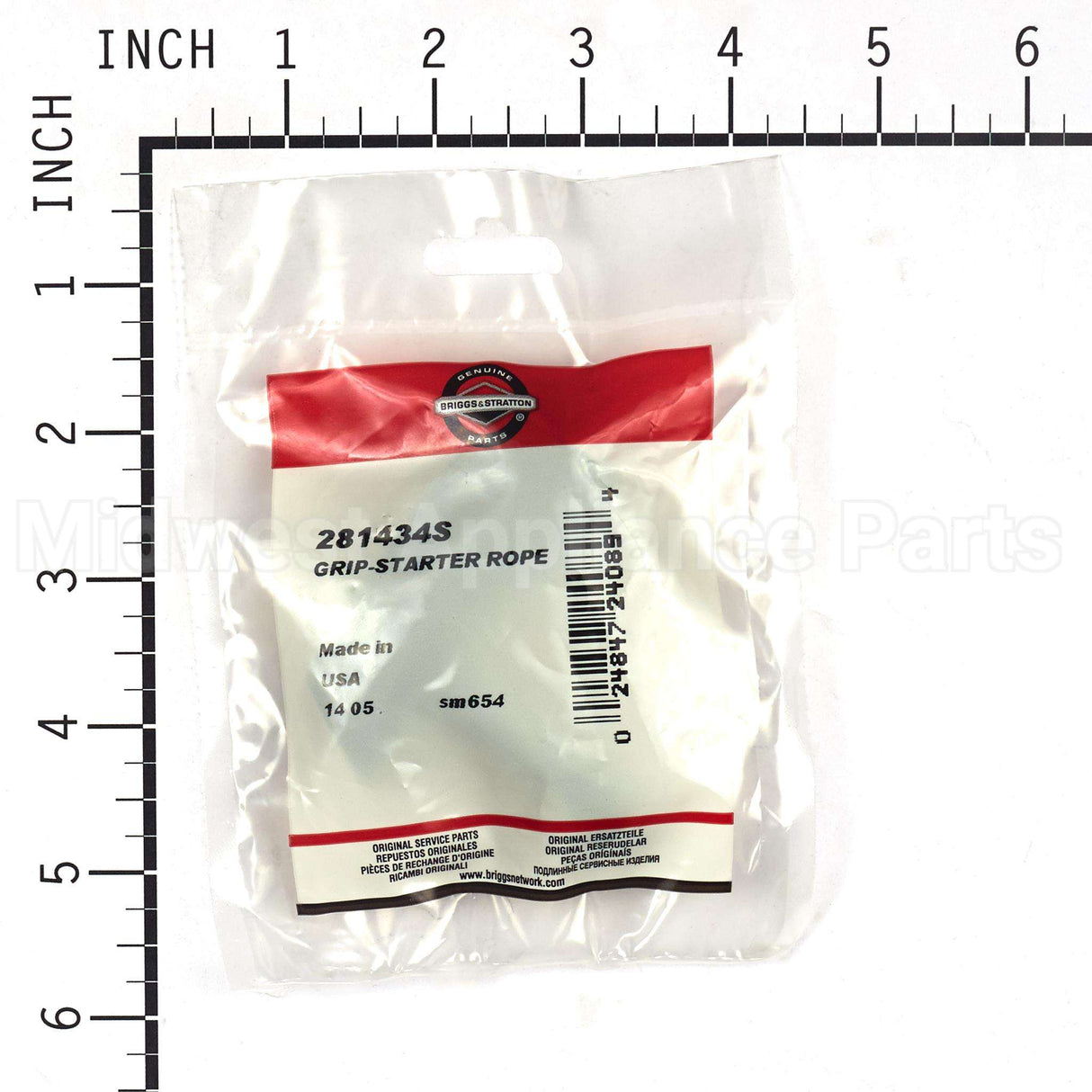 281434S Briggs & Stratton Grip-Starter Rope