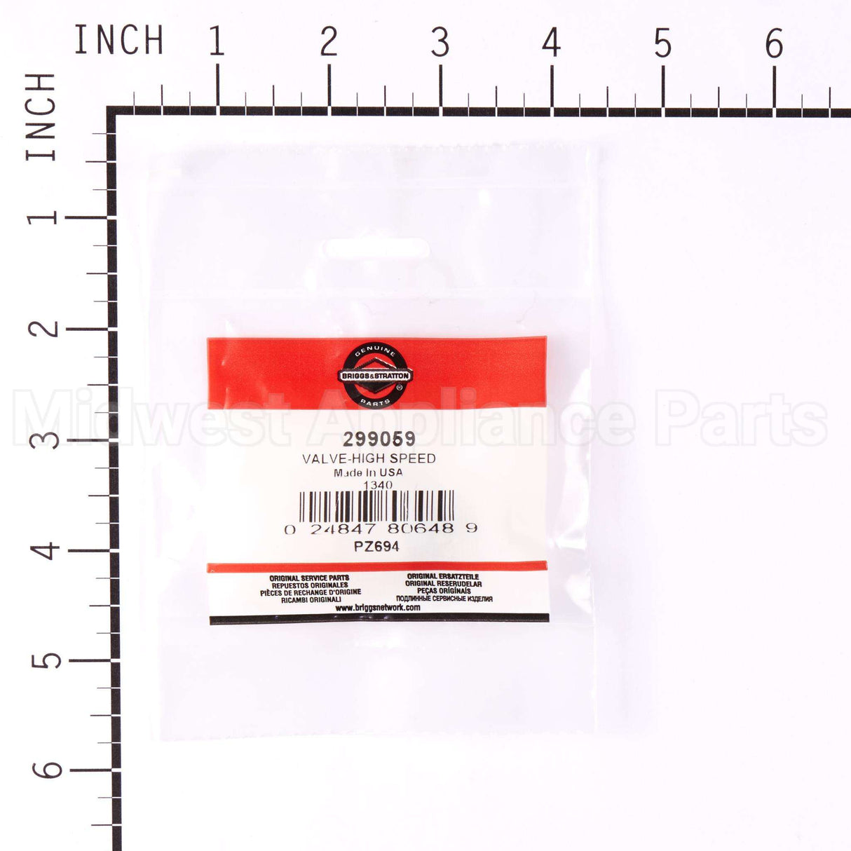 299059 Briggs & Stratton Valve-High Speed