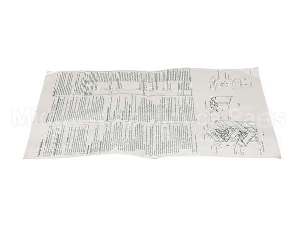 2A4562-01 Hoshizaki Maintenance Label